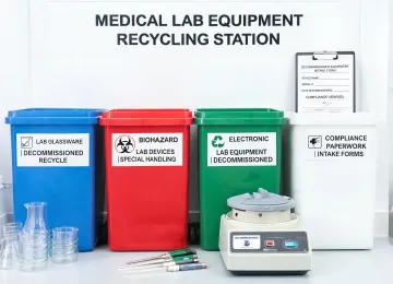 Medical device recycling station